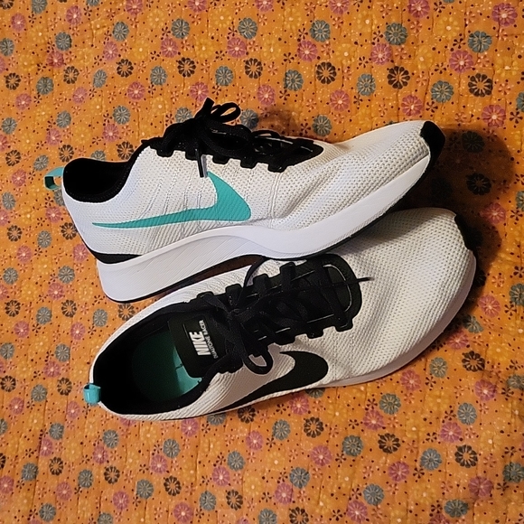 Nike Other - Nike mens Dualtone Racer white teal black tennis shoes sz 12